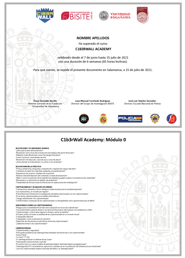 Certificado de Superación
